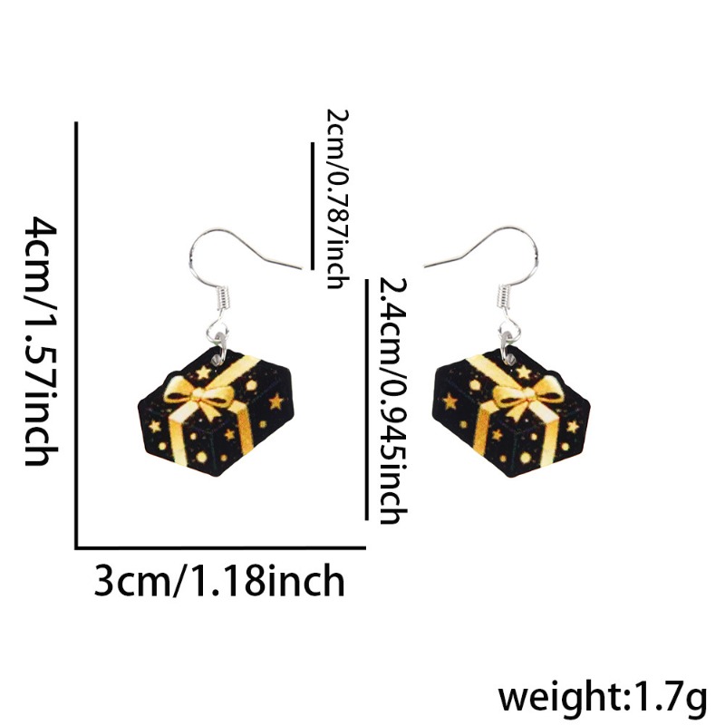 5 Elegant Happy New Year Women's Earrings